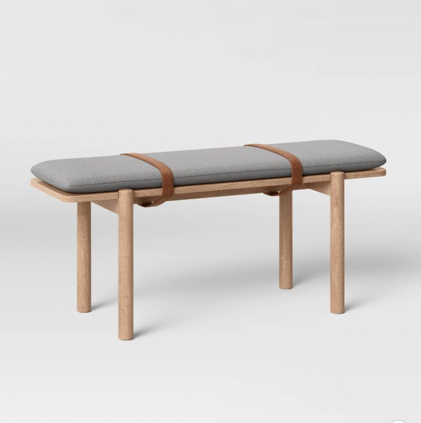 Evertson Modern Strap Bench Gray – Project 62™ | Dwelling Envy Interiors