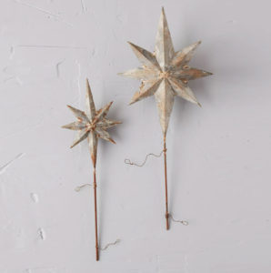 Aged Iron Star Tree Topper