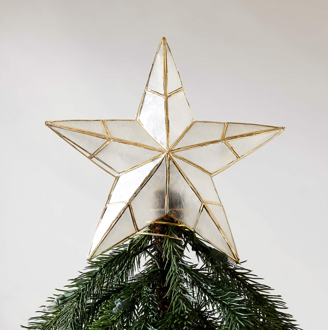 CAPIZ STAR TREE TOPPER | Dwelling Envy Interiors