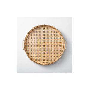 Natural Rattan Decor Tray with Handles Brass Finish - Hearth & Hand™ with Magnolia Shop collections Shop all Hearth & Hand with Magnolia