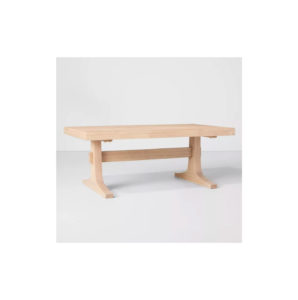 Pedestal Wood Coffee Table Natural - Hearth & Hand™ with Magnolia