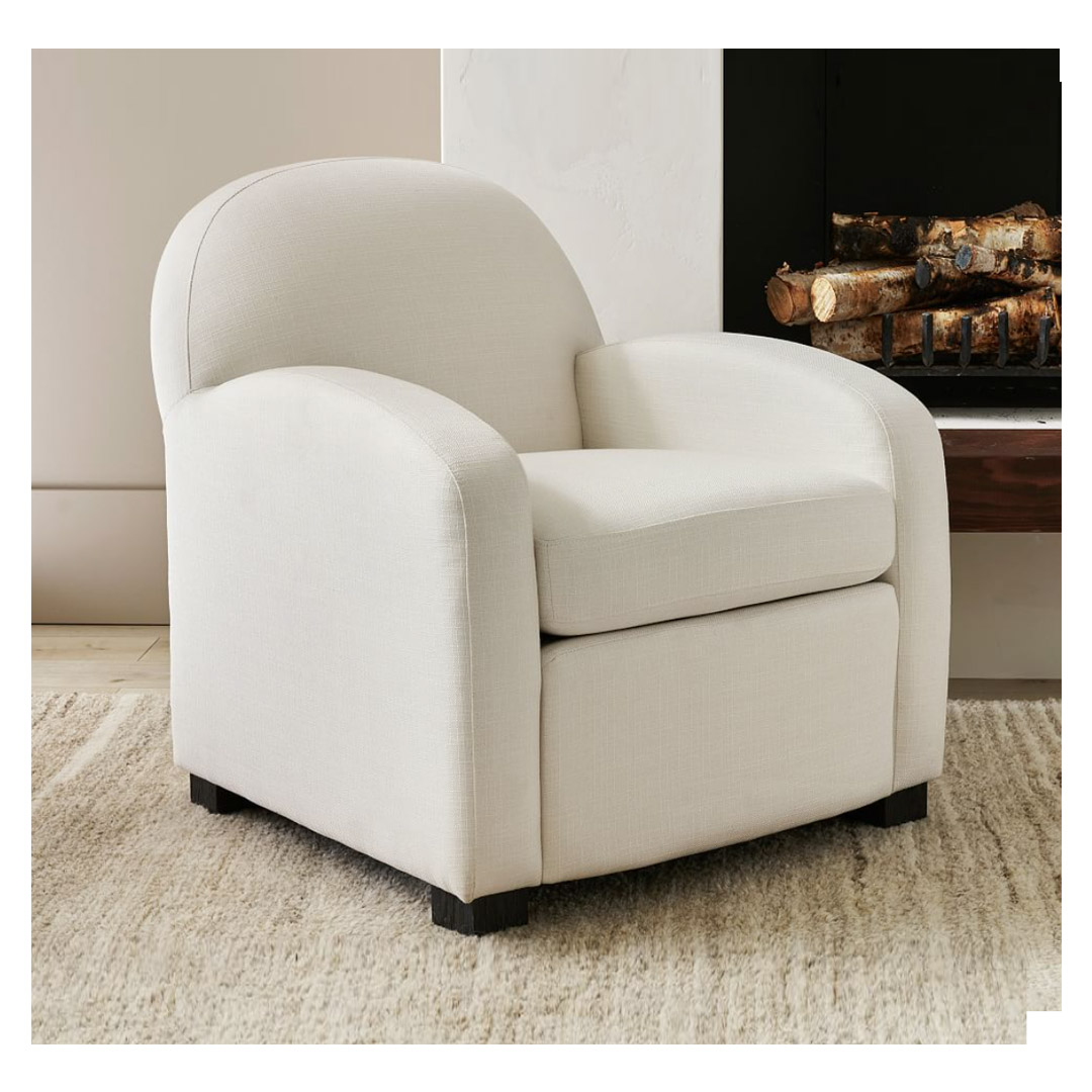 Farmhouse Upholstered Armchair | Dwelling Envy Interiors