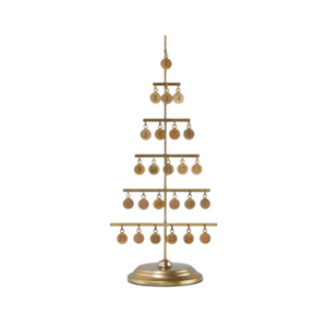 image of 15.5_ Metal Christmas Advent Calendar Tree with Charms Brass Finish - Hearth & Hand™ with Magnolia recommended by Dwelling Envy