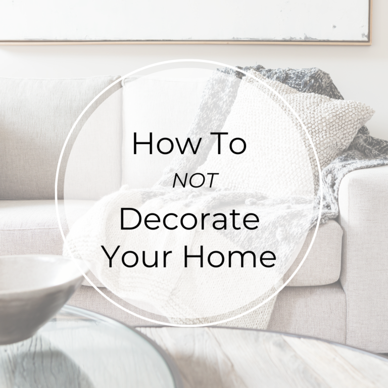 how to not decorate your space