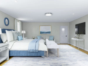 Primary Bedroom 3D Rendering Side View