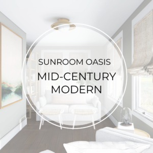 MID-CENTURY MODERN SUNROOM OASIS