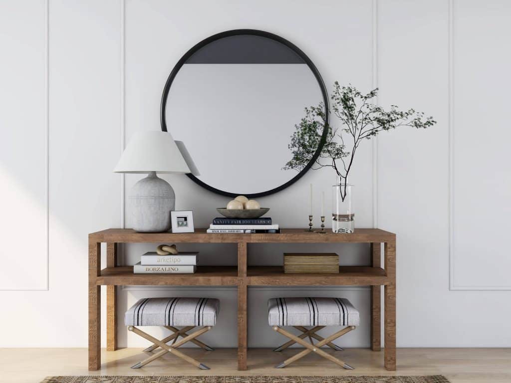 dwelling envy 3d rendering of console table