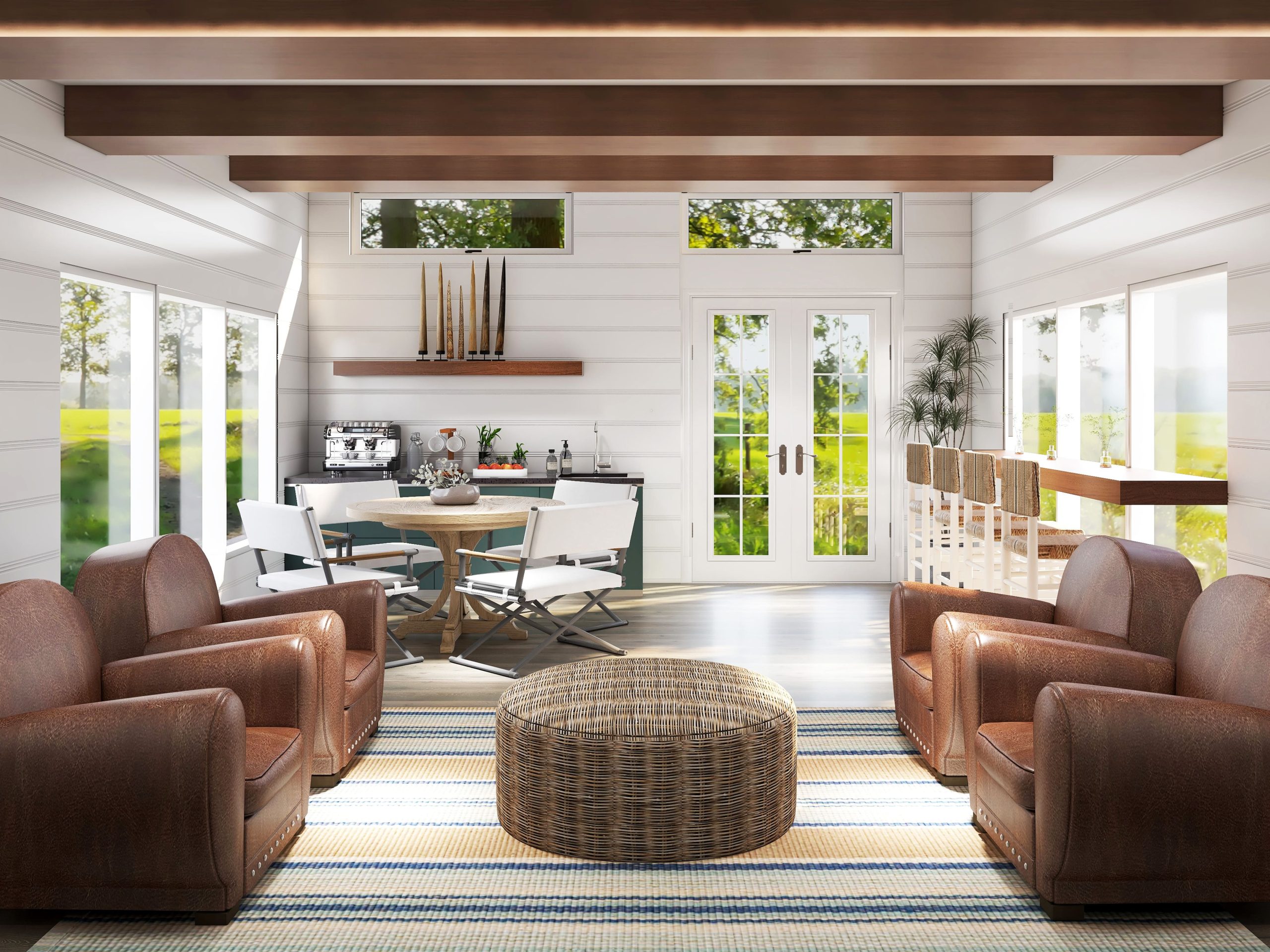 Westcheter NY Club House 3D Rendering Full View | Dwelling Envy Interiors
